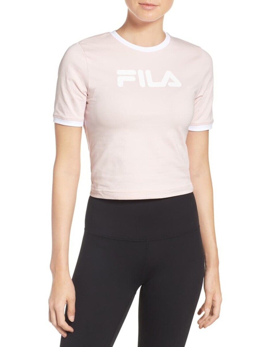 Fila Womens Tionne Logo Crop Tee Size L